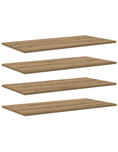 Scaffale 4 pcs Marrone 80 x 40 x 1,5 cm Legno multistrato