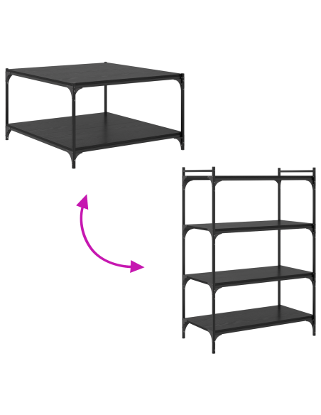 Piano per Libreria 4 pcs Nero 100 x 40 x 1.5cm Truciolare