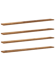 Scaffale 4 pcs Marrone 100 x 10 x 1,5 cm Legno multistrato 2