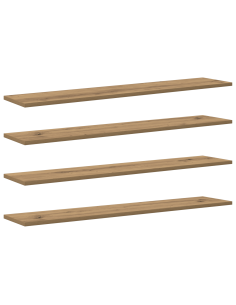 Scaffale 4 pcs Marrone 100 x 20 x 1,5 cm Legno multistrato 2