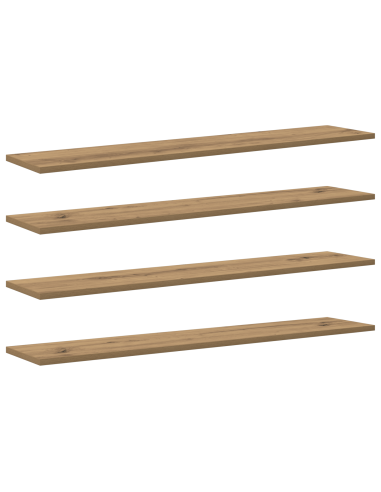 Scaffale 4 pcs Marrone 100 x 20 x 1,5 cm Legno multistrato
