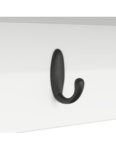 Appendiabiti a muro Bianco 50 x 16 x 26 cm Legno multistrato 2