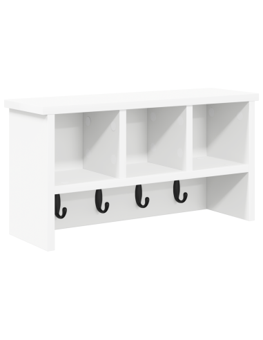 Appendiabiti a muro Bianco 50 x 16 x 26 cm Legno multistrato