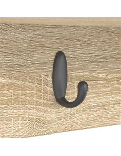 Appendiabiti a muro rovere sonoma 50 x 16 x 26 cm 2