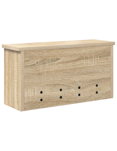 Appendiabiti a muro rovere sonoma 50 x 16 x 26 cm