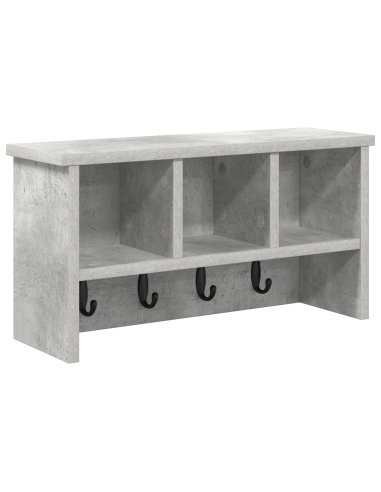 Appendiabiti a muro Grigio cemento 50 x 16 x 26 cm