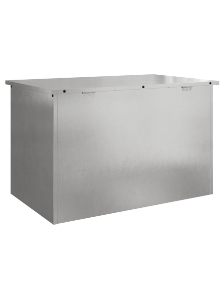 Scatola di Stoccaggio Esterno Argento 80 x 50,5 x 50 cm Acciaio