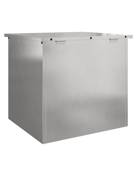 Cassa da esterno - Argento - 55 x 50,5 x 50 cm - Acciaio inox