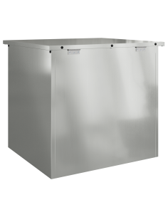 Scatola di Stoccaggio Esterno Argento 55 x 50,5 x 50 cm Acciaio