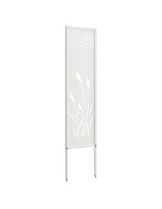 Schermo per privacy in giardino Traforo Bianco 32 x 140 cm