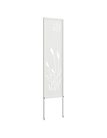 Pannello Decorativo da Giardino Bianco 32 x 140 cm