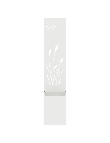 Schermo per privacy in giardino Traforo Bianco 32 x 140 cm