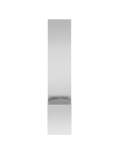 Vaso da Giardino con Pannello Decorativo Argento 32 x 140 cm