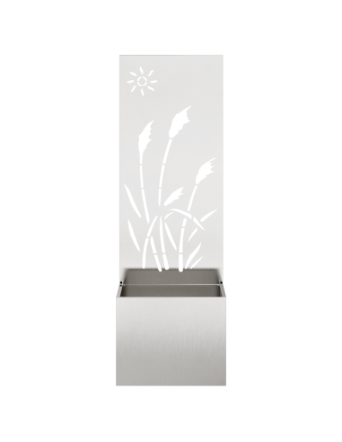 Schermo per privacy in giardino Traforo Argento 50 x 140 cm