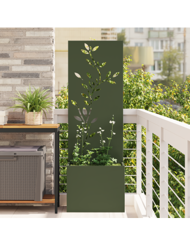 Schermo per privacy in giardino Oliver verde 50 x 140 cm