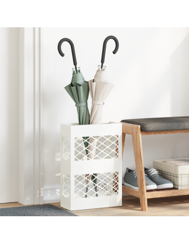 Supporto per Ombrellone Bianco 28 x 12 x 41 cm Acciaio
