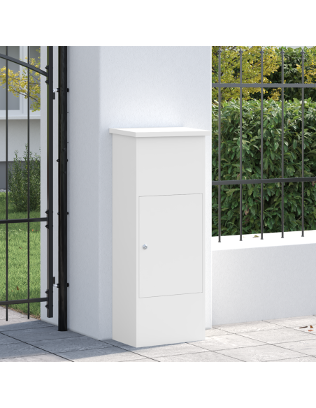Cassetta per pacchi Bianco 44.5 x 29 x 110.5 cm Acciaio