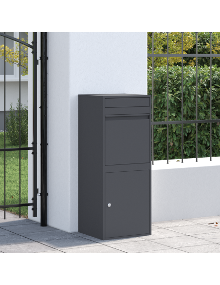 Cassetta per pacchi Antracite 41 x 38 x 103 cm Acciaio
