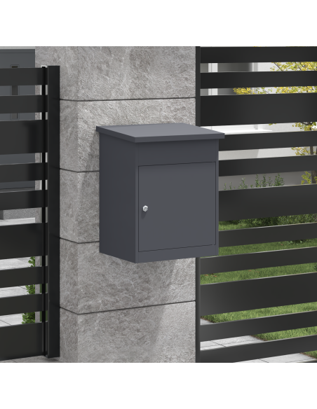 Cassetta per pacchi Antracite 44 x 35 x 59 cm Acciaio