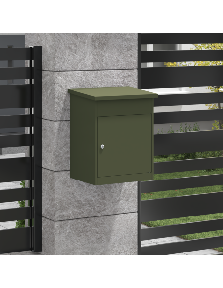 Cassetta per pacchi Oliver verde 47.5 x 38 x 59 cm Acciaio