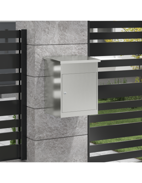 Cassetta per pacchi Nero 44 x 35 x 59 cm Acciaio zincato