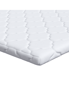 Topper al cocco Bianco 80 x 200 cm Tessuto Jacquard