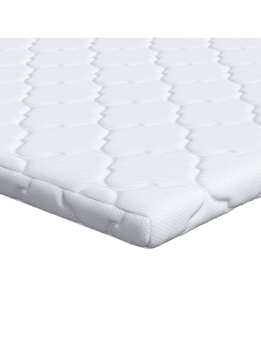 Topper al cocco Bianco 80 x 200 cm Tessuto Jacquard