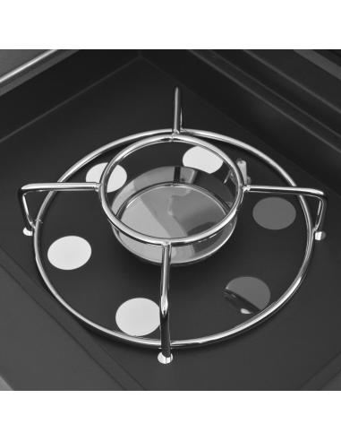 Griglia Barbecue a Gas Argento Acciaio con Tubo Metallico