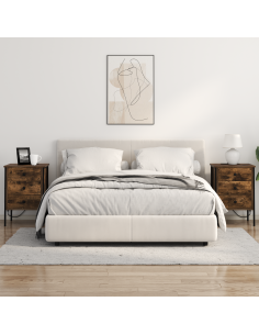 Armadio da Notte Rovere fumé 42 x 41 x 61 cm Legno multistrato