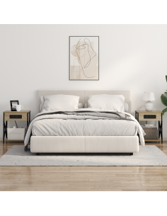 Armadio da Notte 2 pcs Rovere Sonoma 41 x 31 x 51 cm