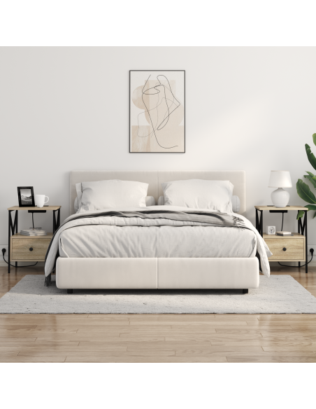 Armadio da Notte 2 pcs rovere sonoma 41.5 x 40.5 x 55 cm