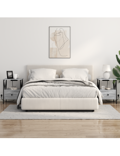 Armadio da Notte 2 pcs Grigio Sonoma 41,5 x 40,5 x 55 cm