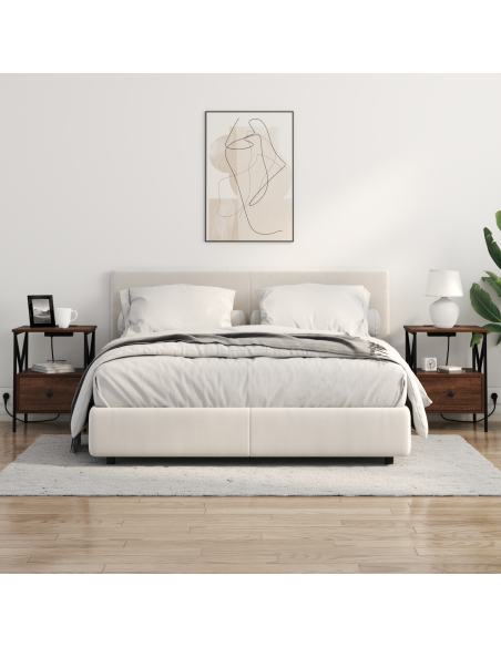 Armadio da Notte 2 pcs Rovere marrone 41.5 x 40.5 x 55 cm