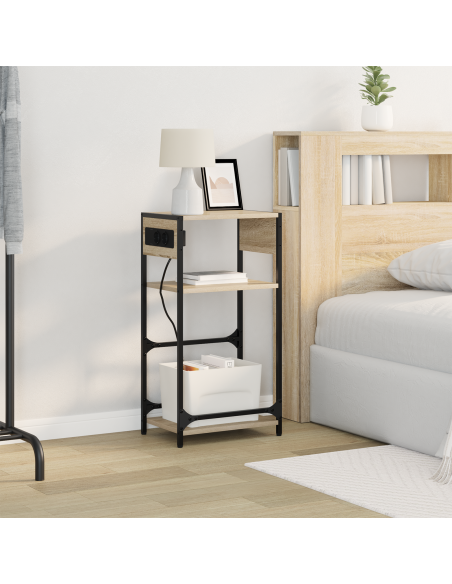 Armadio da Notte Rovere Sonoma 40 x 27 x 76 cm