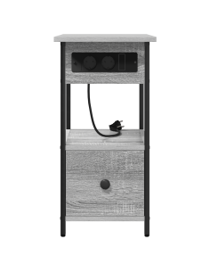 Armadio da Notte con cassetto Grigio Sonoma 60 x 30 x 61 cm