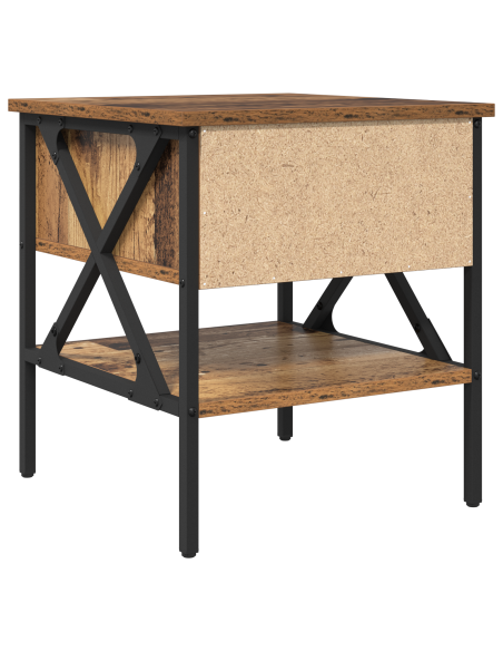 Comodino Legno Invecchiato 40x42x45 cm Legno ingegnerizzato