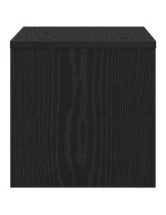 Armadio da Notte Rovere nero 40 x 40 x 30 cm Legno multistrato