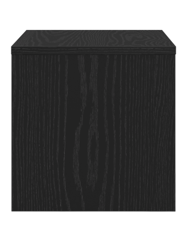 Armadio da Notte Rovere nero 40 x 40 x 30 cm Legno multistrato