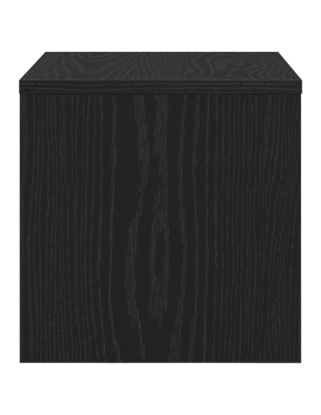 Armadio da Notte Rovere nero 40 x 30 x 30 cm Legno multistrato