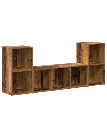 Set di mobili TV 3 pcs Marrone 107 x 35 x 37 cm