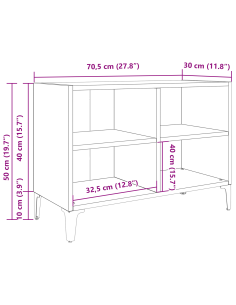 Set mobile TV Marrone 69,5 x 30 x 50 cm Legno multistrato