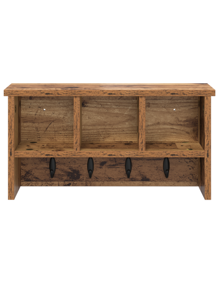 Appendiabiti a muro Legno vecchio 50 x 16 x 26 cm
