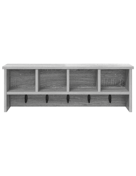 Appendiabiti a muro Grigio sonoma 75 x 16 x 26 cm