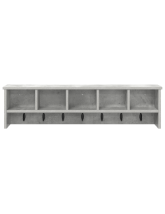 Appendiabiti a muro Grigio cemento 100 x 16 x 26 cm
