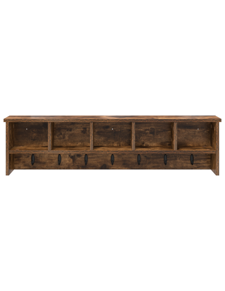 Appendiabiti a muro Rovere fumo 100 x 16 x 26 cm