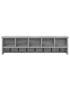 Appendiabiti a muro Grigio Sonoma 100 x 16 x 26 cm
