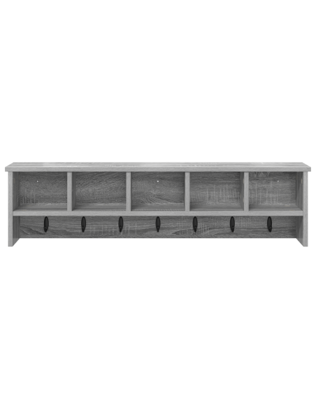 Appendiabiti a muro Grigio sonoma 100 x 16 x 26 cm