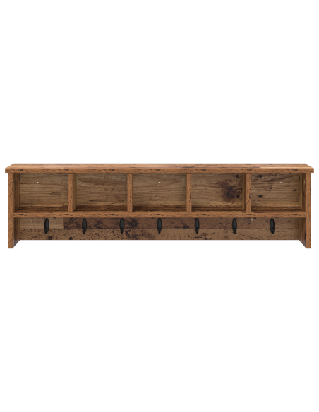 Appendiabiti a muro Legno vecchio 100 x 16 x 26 cm
