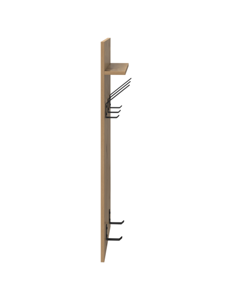 Appendiabiti a muro rovere artigianale 90 x 40 x 10 cm