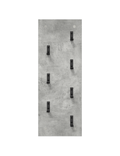 Appendiabiti a muro Grigio cemento 30 x 1,5 x 80 cm